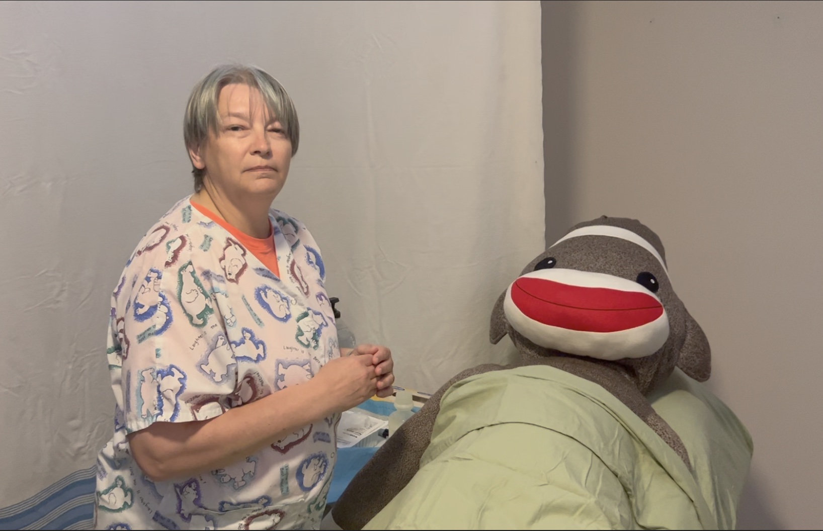 monkey looking better sitting on couch